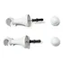 Par Suporte Gancho Para Varão De Cortina De 19mm Diâmetro Cor Branco