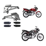 Par Suporte Pedaleira Bacalhau Cbx200 Strada Pedaleiras