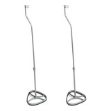 Par Suporte Pedestal Caixa Acústica Som Home Theater Cinza