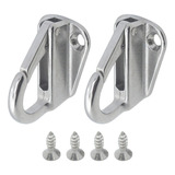 Par Suporte Porta Defensa Engate Rápido Inox P Barco Lancha