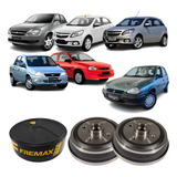 Par Tambor Freio Traseiro Chevrolet Agile Corsa Classic