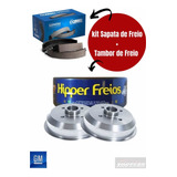 Par Tambor Freio Traseiro Corsa Wind Classic sapata C Lona