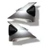 Par Tampa Lateral Complemento Yamaha Fazer 250 Prata / Preto