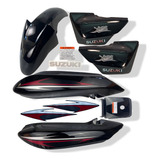 Par Tampa Paralama Dianteiro Rabeta Suzuki Yes 125 Preto