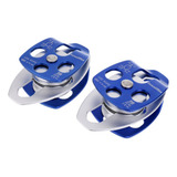 Para 2 Peças De Polia Dupla 32kn Para Corda De Resgate 