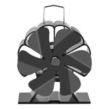 Para B Ventilador De Fogão Movido A Calor Lareira Preta