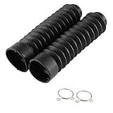 Para Botas Do Garfo Dianteiro Senyar Capa Do Garfo 205x42mm Capa Do Garfo Dianteiro Da Motocicleta Polainas Botas Amortecedor De Poeira Capa Amortecedor Peças De Reposição Automotivas Preto 