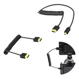 Para Cabo Camera Monitor Mola Espiral Hdmi X Hdmi hdmi 4k