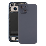 Para iPhone 15, Capa Traseira Com Tampa De Lente De Câmera E