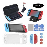 Para Nintendo Switch Case 16 Em 1 Kit Acessório
