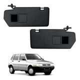 Para Sol Fiat Uno Mille 1996 Preto 2 Lados