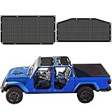 Para Sol Gladiator 2018 Atual Motomate Protetor Solar De Malha Frontal E Traseiro Para Gladiator 4 Portas Reduz O Vento E O Ruído Ajuste Universal Para Acessórios De Gladiador