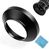 Para Sol Para Lente Grande Angular De 77 Mm Para Sol Universal De Metal Para Câmera Canon Nikon Sony Pentax Olympus Fuji Pano De Limpeza De Microfibra