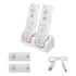 Para Wii Remote Charger Dock Com 2 Baterias Recarregáveis