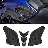 Para Yamaha MT 07 MT07 MT 07 2021 2022 2023 2024 Almofada De Tanque De Combustível Lateral Adesivos De Protetor De Tanque Decalque Adesivo Adesivo De Tração De Joelho A Gás Almofada De Tração Almofada