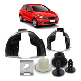 Parabarro Dianteiro Argo 2017 A 2021 Preto Kit Presilha