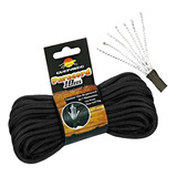 Paracord Guepardo 550 10m 250kg 7 Filamentos Cordim Preto