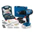 Parafudadeira Gsb 180-li 18v 3/8 E Jogo 70 Pçs Bosch Cor Azul 110v/220v Maleta De Transporte