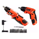 Parafusadeira Bateria 4 8v Kit 16 Pçs E Maleta Black decker Cor Preto 110v 220v