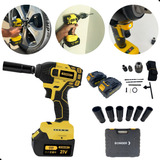 Parafusadeira Chave De Impacto Elétrica Com 02 Baterias 21v