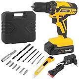 Parafusadeira E Furadeira à Bateria 12V PFV012 Bivolt C Maleta Kit Brocas E Bits Estilete