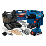 Parafusadeira E Furadeira De Impacto A Bateria 18v Bosch Gsb 183 li Maleta Com Kit Brocas E Bits Profissional 103 Peças
