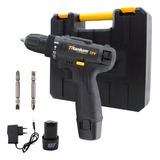 Parafusadeira Furadeira 12v Litio Bivolt Titanium C Maleta Cor Carbono 110v 220v