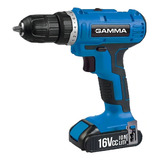 Parafusadeira Furadeira 16v 3 8 G12102br Gamma C 2 Baterias Cor Azul Voltagem Bivolt