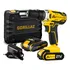 Parafusadeira Furadeira De Impacto Sem Fio 2 Bateria 21v 3/8 10mm Com Maleta Bivolt 110v/220v Grz-21n Gorillaz