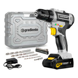 Parafusadeira Furadeira Gradiente Gpb12v 3 8 Bivolt A Bateria 12v Cor Cinza Frequência 60hz