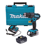 Parafusadeira Furadeira Impacto 2 Baterias 18v Dhp482 Makita