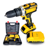 Parafusadeira Furadeira Impacto 36v 2 Bateria + Acessorios