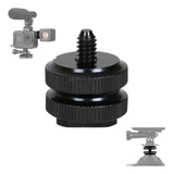 Parafuso Adaptador Sapata Flash 1 4 Câmera Dslr Gopro