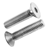 Parafuso Allen Inox Cabeça Chata Cônica M5 X 20mm Kit 10 Pçs