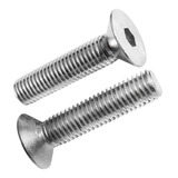 Parafuso Allen Inox Cabeça Chata Cônica M6 X 20mm Kit 10 Pçs
