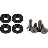 Parafuso Anilha Placa Carro Moto Anodizado Preto