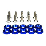 Parafuso Arruela Anodizadas Kit 10 Unidades M6x20 Jdm Tuning