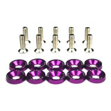Parafuso Arruela Anodizadas Kit 10 Unidades M6x20 Jdm Tuning