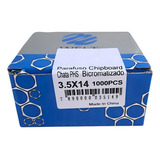 Parafuso Chipboard 3 5x14 Chata 14mm P Madeira Caixa 1000un