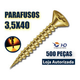 Parafuso Chipboard Caixa 500 Pçs Phillips P Madeira 3 5x40