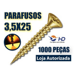Parafuso Chipboard Chata Phs 3 5 X 25 Madeira Mdf   1000 Pçs