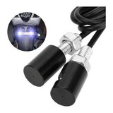 Parafuso De Placa Luz Led Branco Moto Carro Par