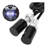 Parafuso De Placa Luz Led Branco Moto Carro Par
