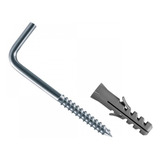 Parafuso Escapula Em L Com Bucha 8mm Zincado 4 Unidades