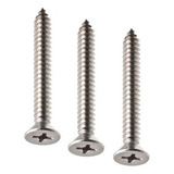 Parafuso Inox 3 9x38 Phillips 200u Deck Madeira Cabeça Chata