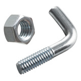 Parafuso L Andaime Galvanizada Com Porca 3 8mm 200 Uni