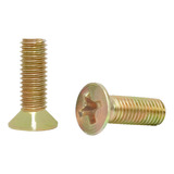 Parafuso M5x10 Cabeça Chata Phillips M5 X 10 Máquina 100un