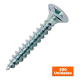 Parafuso Philips 4 2 X 25 Auto Atarraxante Cabeça Chata 500u