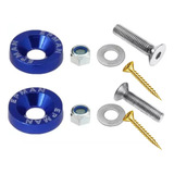 Parafuso Placa Alumínio Anodizado Azul Moto Carro O Par