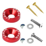 Parafuso Placa Carro Moto Vermelho Anodizado 2un